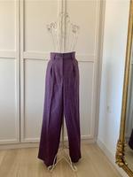 Sezane Paris Hose Theophile High Waist Lila Violett Saarland - St. Wendel Vorschau