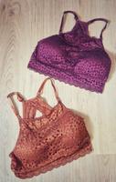 Topshop BH Set Bustier Gr. 38 M lila senffarben Top Sommer Spitze Hessen - Glauburg Vorschau