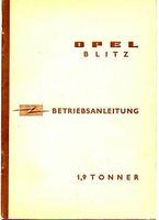 Opel Blitz Betriebsanleitung 1961 / April - Handbuch -Original Baden-Württemberg - Schopfheim Vorschau