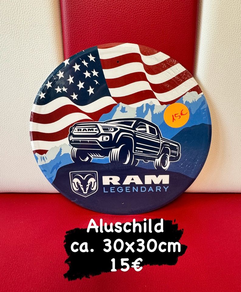 Schild aus Alu Dodge RAM US Car Werkstatt Garage Amerika in Bremerhaven