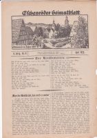 Kirchenblatt Heimatblatt KIRCHGEMEINDE ESCHENROD Vogelsberg 1922 Sachsen - Hainichen Vorschau