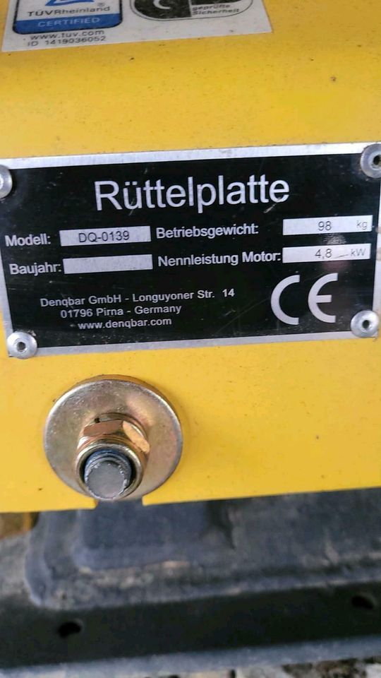 Rüttelplatte 98 kg mieten in Ivenrode