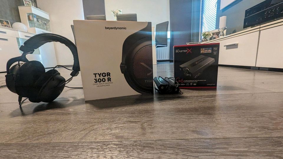 Beyerdynamic TYGR 300R + Soundblaster xg6 externe Soundkarte in Braunschweig