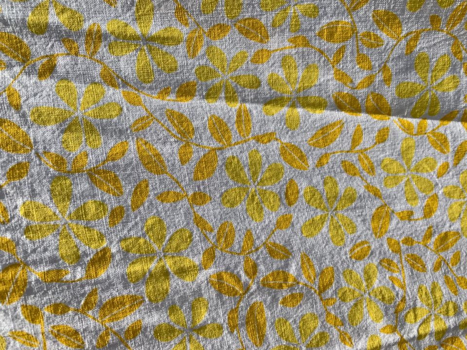 IKEA Gardinen Dorthea gelb weiß geblümt 4 Schals in Kiel