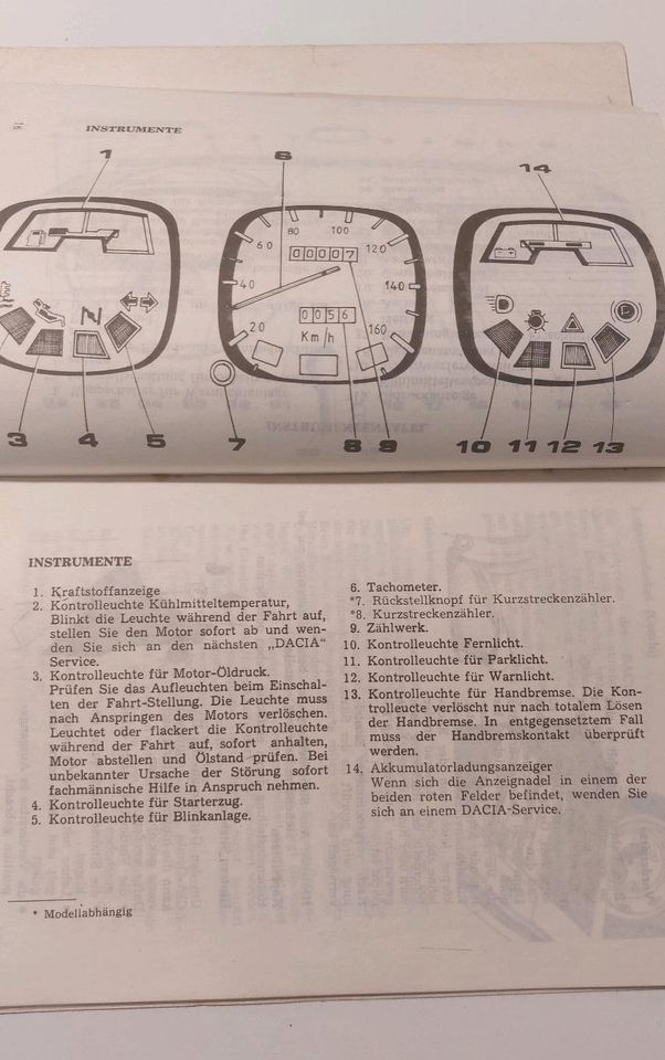 Renault R12 Dacia Reparaturanleitung Selbsthilfe Betriebsanleitun in Zedlitz