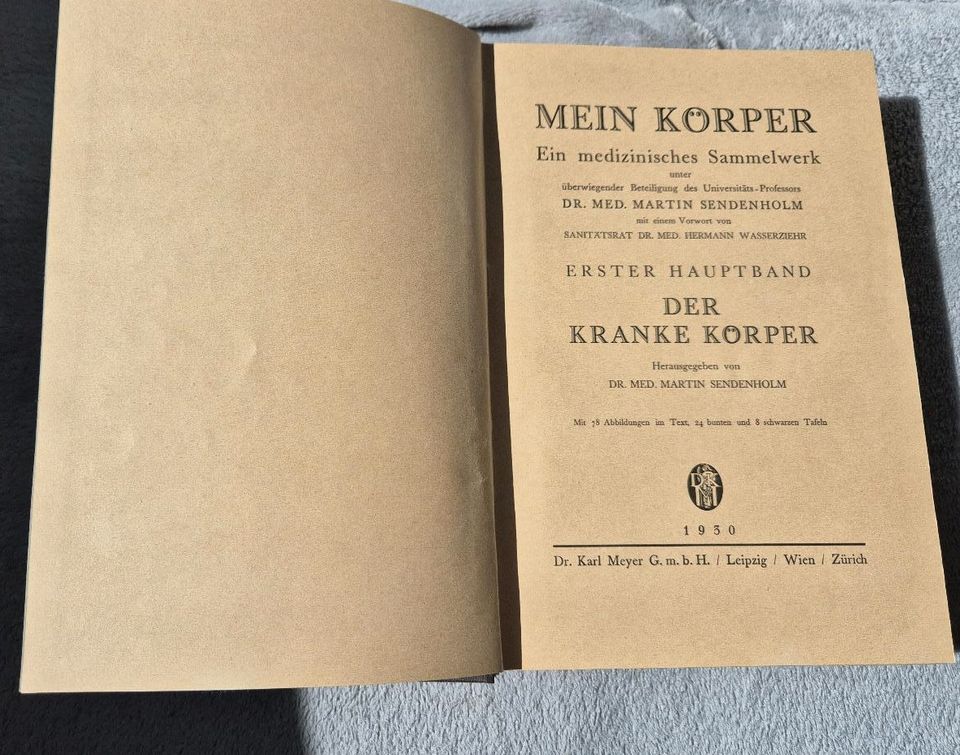 Mein Körper medizinisches Sammelwerk 1930 Band 1 & 2 in Leipzig