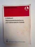 Wahrscheinlichkeitstheorie und math. Statistik - G. Maibaum Nordrhein-Westfalen - Detmold Vorschau