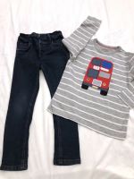 Next coole Jeans dunkelblau & Sweatshirt Bus in 110 4-5 Nordrhein-Westfalen - Hennef (Sieg) Vorschau