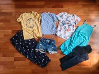 Sommer Set Kleid, Shorts, Shirts Gr. 134 H&M, s.oliver, blue seve Nordrhein-Westfalen - Leopoldshöhe Vorschau