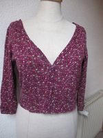 H&M Cardigan cropped Gr. S pink beere geblümt ¾ Arm Shirtjacke Ja Niedersachsen - Varel Vorschau