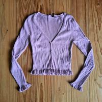 Cardigan Strickjacke Rüschen Flieder lolita kawaii Bergedorf - Hamburg Lohbrügge Vorschau