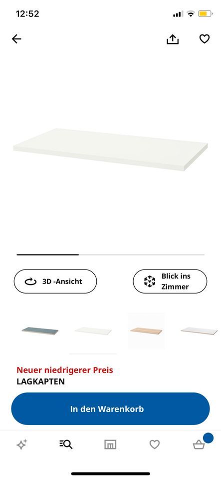 Tischplatte (120x60 cm) von IKEA in Kiel