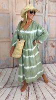 Musselin Maxi Kleid „Beach Love“ Batik Matcha Bochum - Bochum-Ost Vorschau