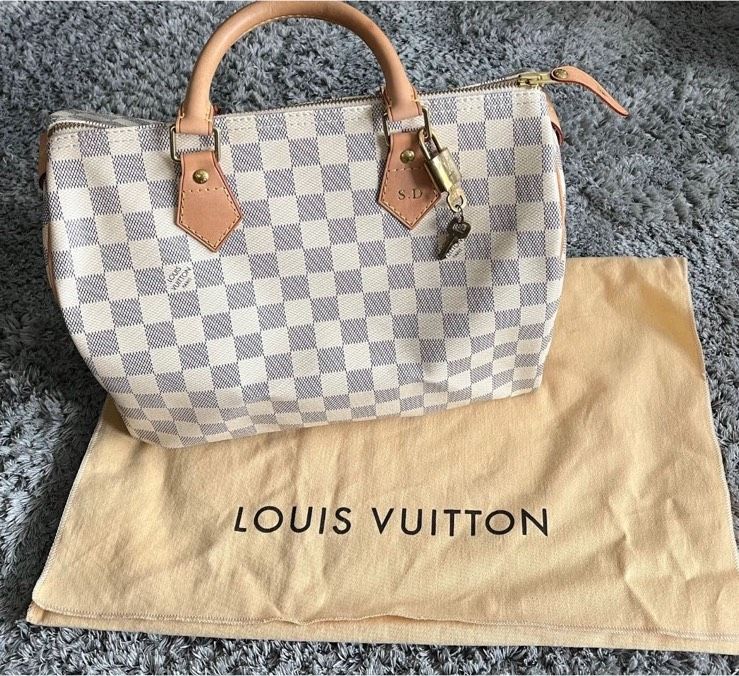 Louis Vuitton Speedy 30 Damier Azur Cavanas neuwertig in Nürnberg (Mittelfr)