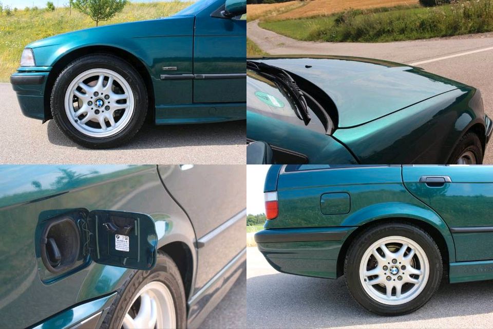 BMW E36 323i Touring - Original,Leder,el.Sitze,Klima,AHK,rostfrei in Adelsried