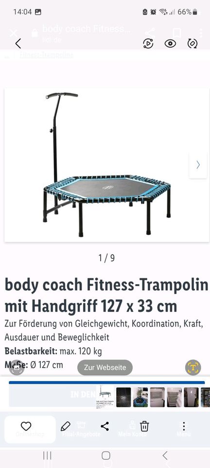Body Coch Fitness - Trampolin in Niedersachsen - Braunschweig | eBay  Kleinanzeigen ist jetzt Kleinanzeigen