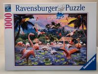 1000 Teile Puzzle Ravensburger Pinke Flamingos Baden-Württemberg - Ellhofen Vorschau