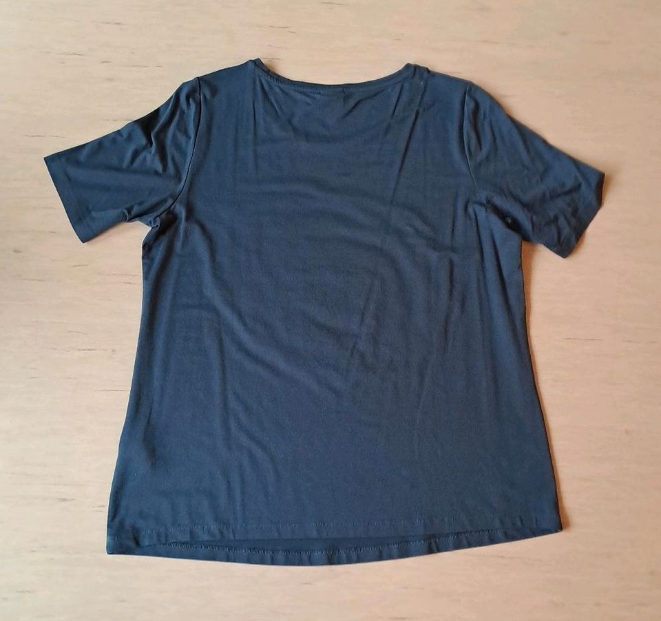 Madeleine Damen T-Shirt Gr. 46 blau mit Pailletten in Waldkraiburg