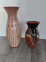 2 Vasen Keramik, 29 und 19,5 cm groß, braun, vermutlich DDR Brandenburg - Welzow Vorschau