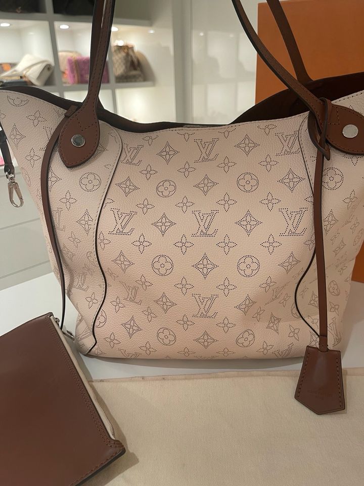 Louis Vuitton Hina MM Mahina Creme braun Fullset in Kelkheim