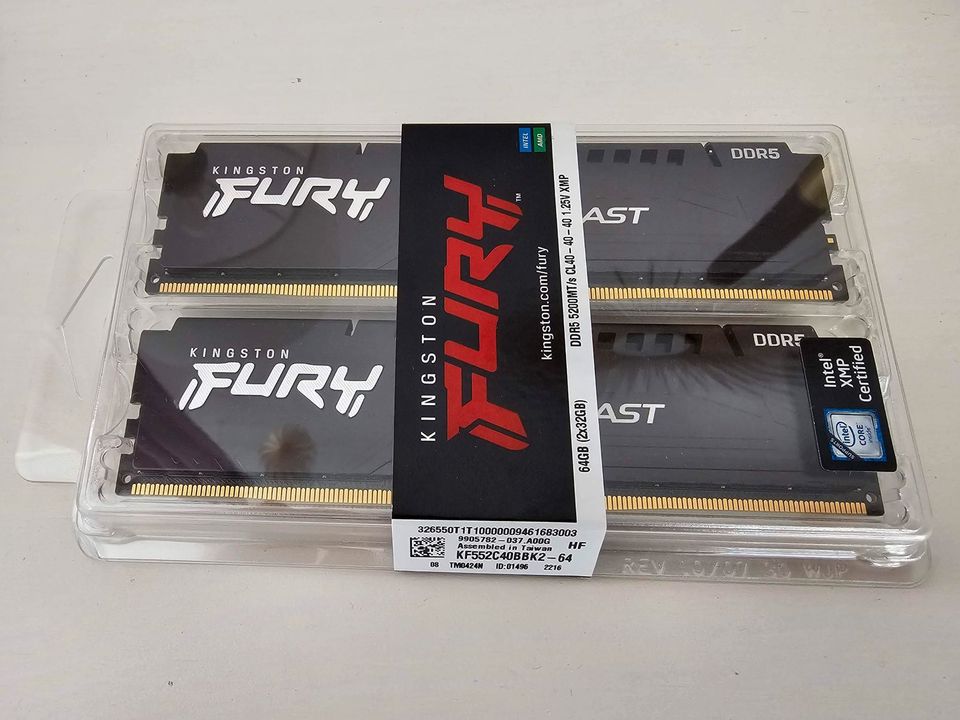 Kingston FURY Beast 64GB RAM 5200 MHz DDR5 NEU in Hannover