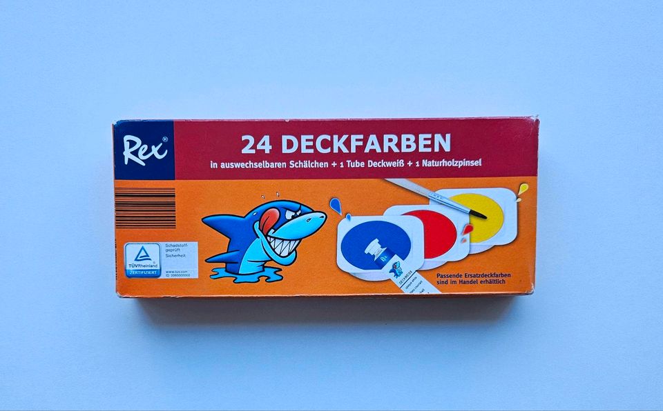 24 Deckfarben  - Deckfarben Rex Box - kompakter Malkasten  in Siegburg