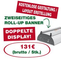 DOPPELSEITIGE ROLL-UP BANNER 85 cm x 200 cm | Rollupbanner Eimsbüttel - Hamburg Schnelsen Vorschau