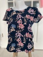 Only Bluse Shirt Gr 38 Blau mit Blumenmuster Niedersachsen - Sittensen Vorschau