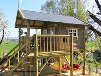 Rundstamm Stelzenhaus Hansson XXL-A5 I Grosses Spielhaus Hessen - Mücke Vorschau