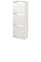 Shoe cabinet 3 compartments, white, 49x28x135cm Hessen - Idstein Vorschau
