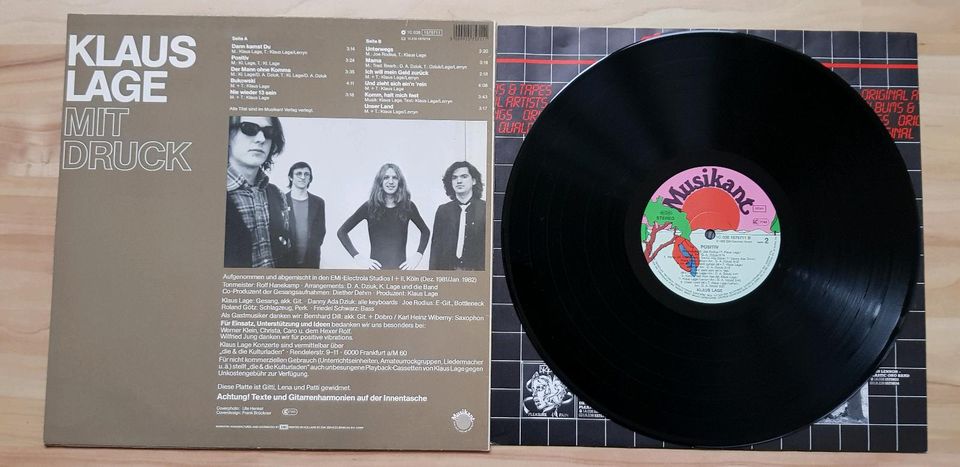 Klaus Lage “Positiv” Vinyl LP 1982 in Hamburg