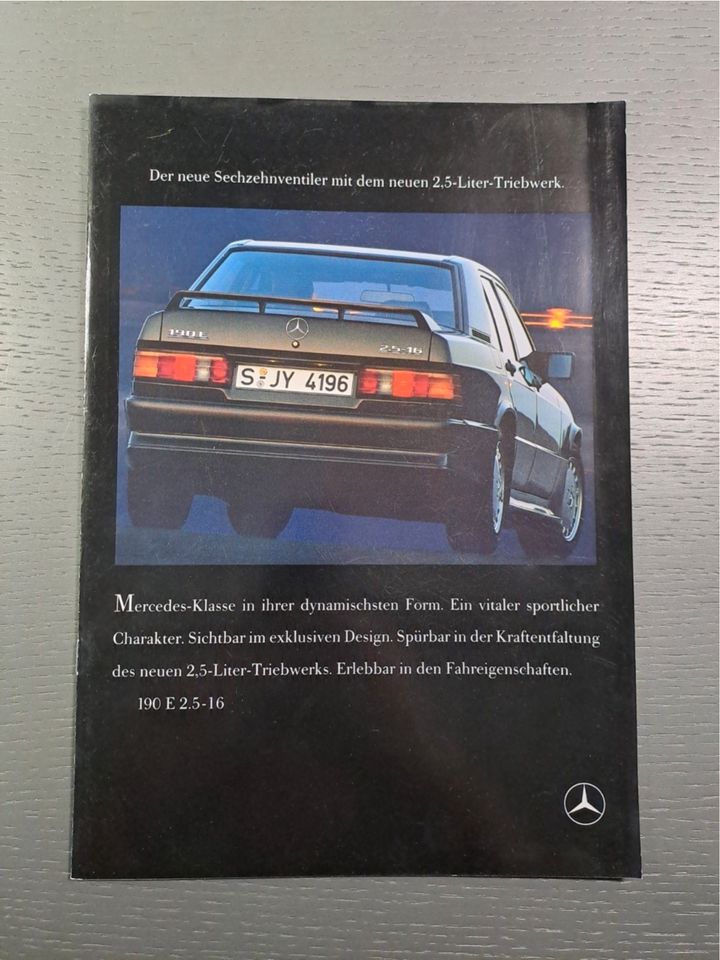 Mercedes-Benz 190E 2.5-16 W201 Katalog 8/1988 in Alfeld (Leine)