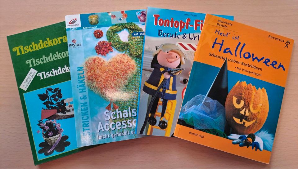 Handarbeit-und Bastelbücher-Paket (4 Stück) in Tettnang