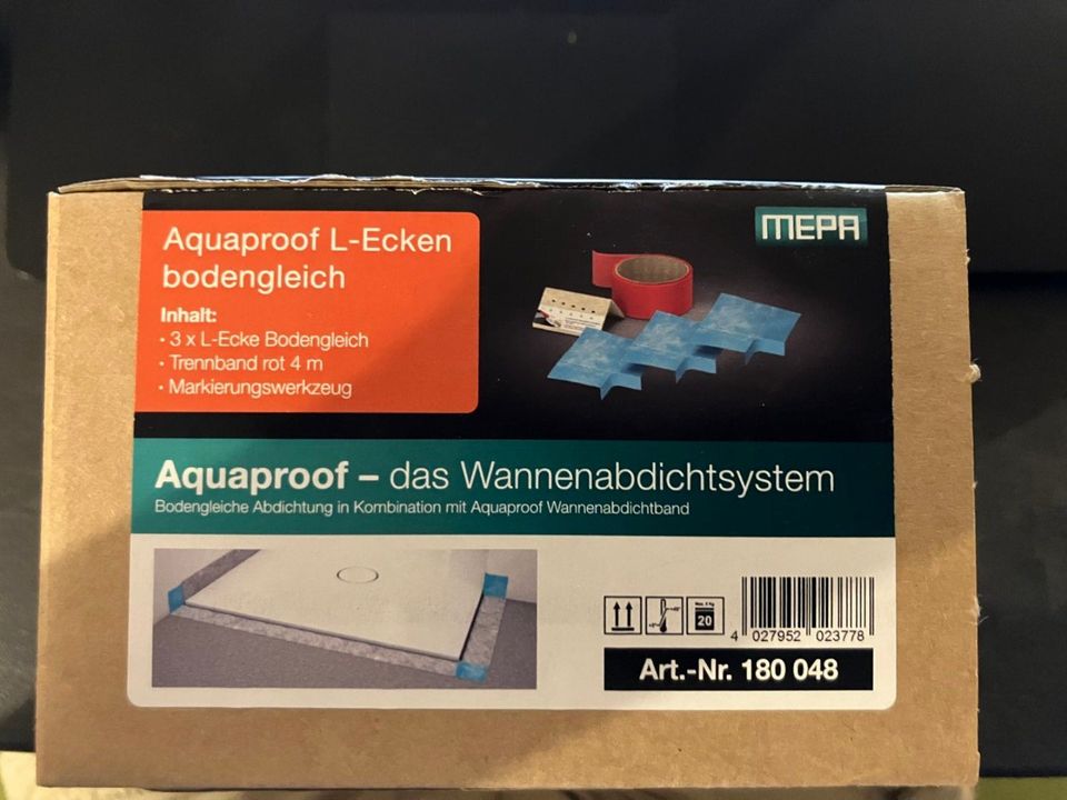 2x MEPA Aquaproof L-Ecken bodengleich - 180 048 mit Zubehör NEU in Maselheim