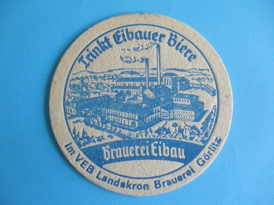 alter DDR Bierdeckel,Untersetzer,VEB Landskron Brauerei Görlitz in Zehdenick