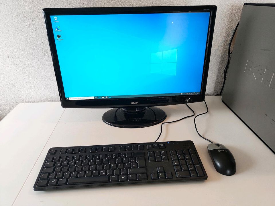 Windows 10 PC | Dell Optiplex 755 | 23" 1080p, 120GB SSD, 4GB RAM in Türkheim