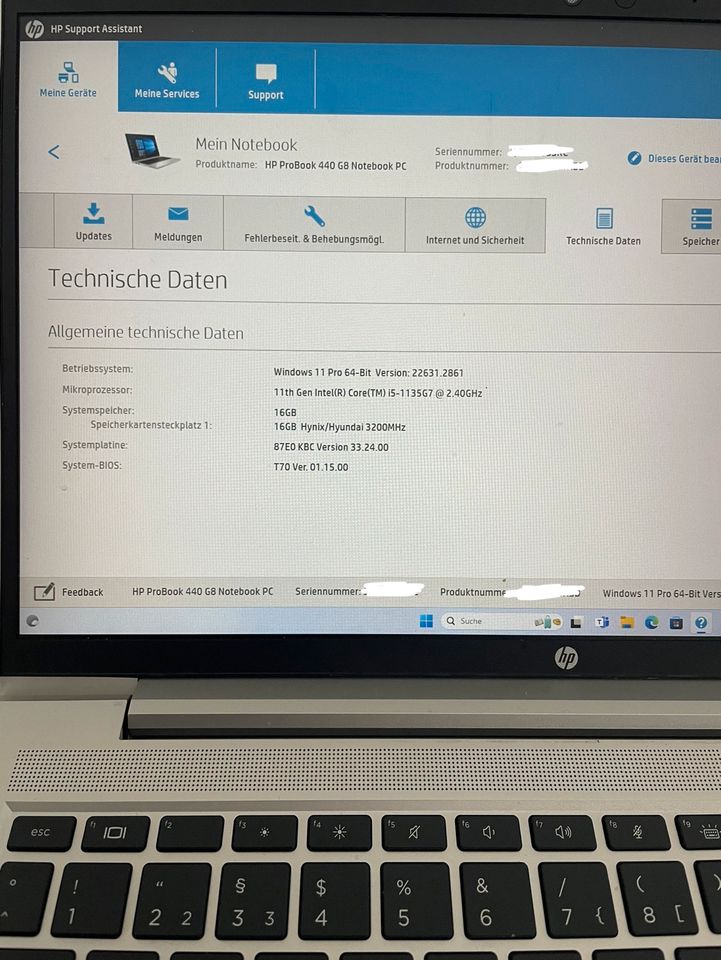 HP Probook G8 / 500GB SSD / 16GB RAM / Intel i5-1135G7 / 8GB GPU in Dresden