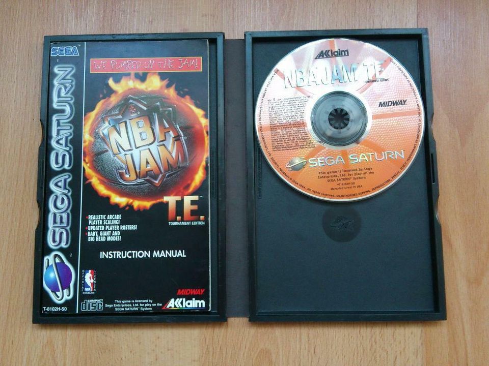 NBA Jam T.E. Tournament Edition Sega Saturn, 1995 OVP + Anleitung in Hannover