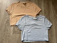 Zwei kurze Shirts H&M S blau und beige Nordrhein-Westfalen - Leverkusen Vorschau