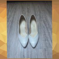 Caprice / Gr. 40 / Pumps / Absatzschuhe / Weiß / Leder / 6 cm Hessen - Körle Vorschau
