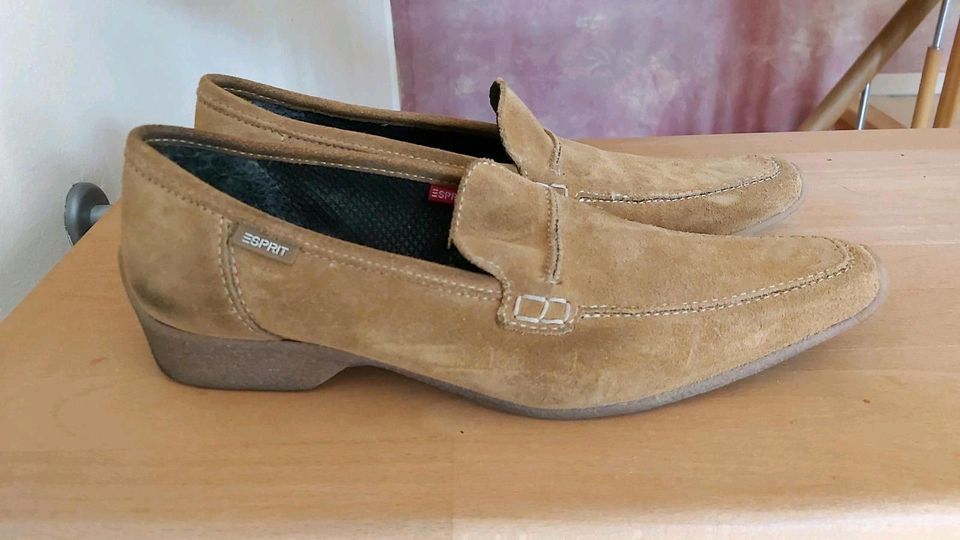 Retro Vintage Loafer Mokassins Slipper Damenschuhe Esprit Gr. 38 in Magdeburg
