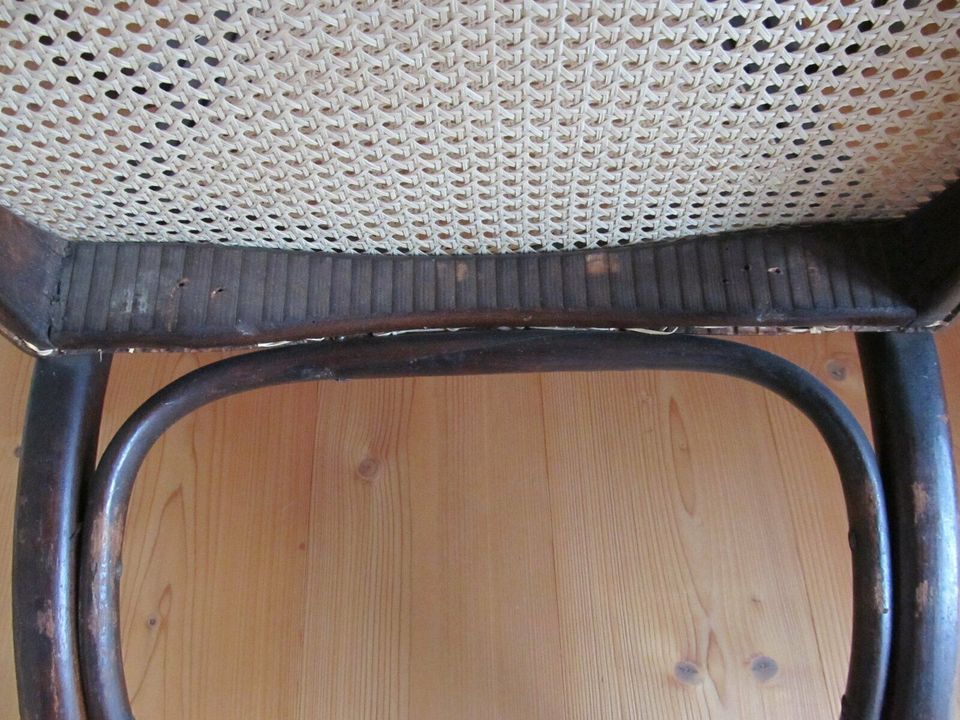 Antiquer Thonet Barbier Kamin fauteuil von 1895 in gutem Zustand in Nierstein