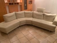 Ledersofa, beige Bayern - Werneck Vorschau