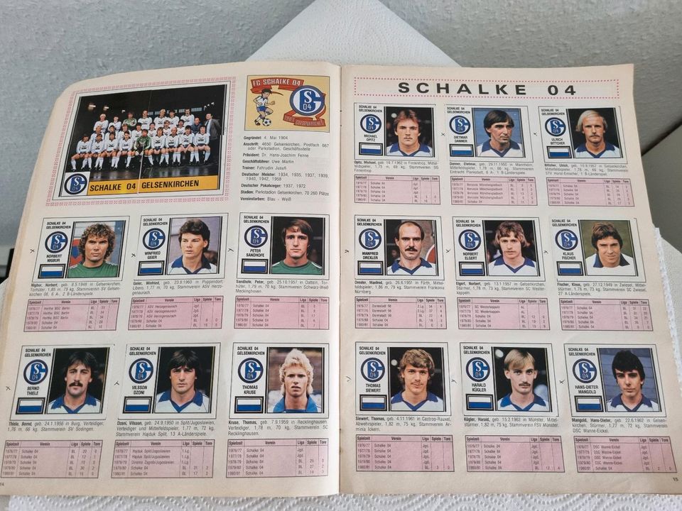 PANINI FUSSBALL SAMMELALBUM 81 DEUTSCHE FUSSBALL-BUNDESLIGA in Duisburg