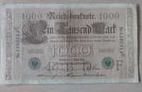 Reichsbanknote - Deutschland - 1000 Mark von 1910 Grünes Siegel Hessen - Münster Vorschau