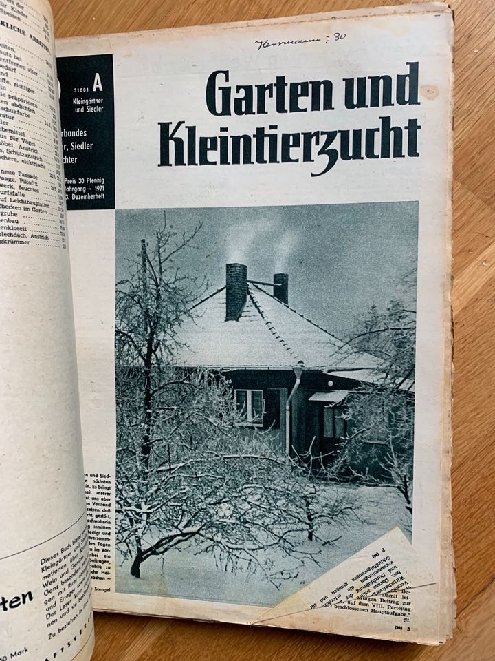 DDR VKSA Zeitung Garten und Kleintierzucht in Leipzig