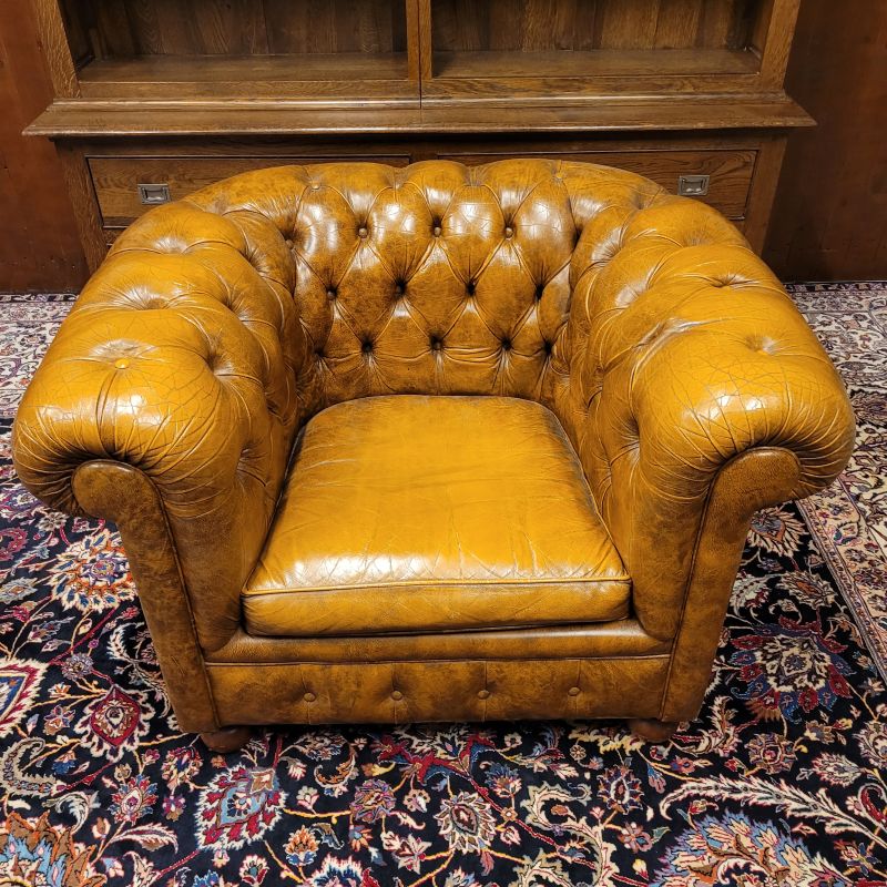 Chesterfield 1-sitzer sofa Cognac braun couch in Brüggen