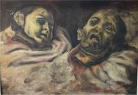 Gemälde Häupter der Hingerichteten Kopie Öl auf Platte Bonn - Tannenbusch Vorschau