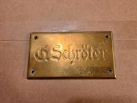 Uraltes Klingelschild G. Schröter Mesing ca. 12,5 x 7 cm Dresden - Löbtau-Süd Vorschau