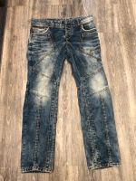 Cipo & Baxx bequeme Herrenjeans mit Ziernähten blau W34 L34 Hessen - Schauenburg Vorschau